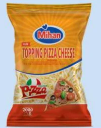 Shredded pizza topping