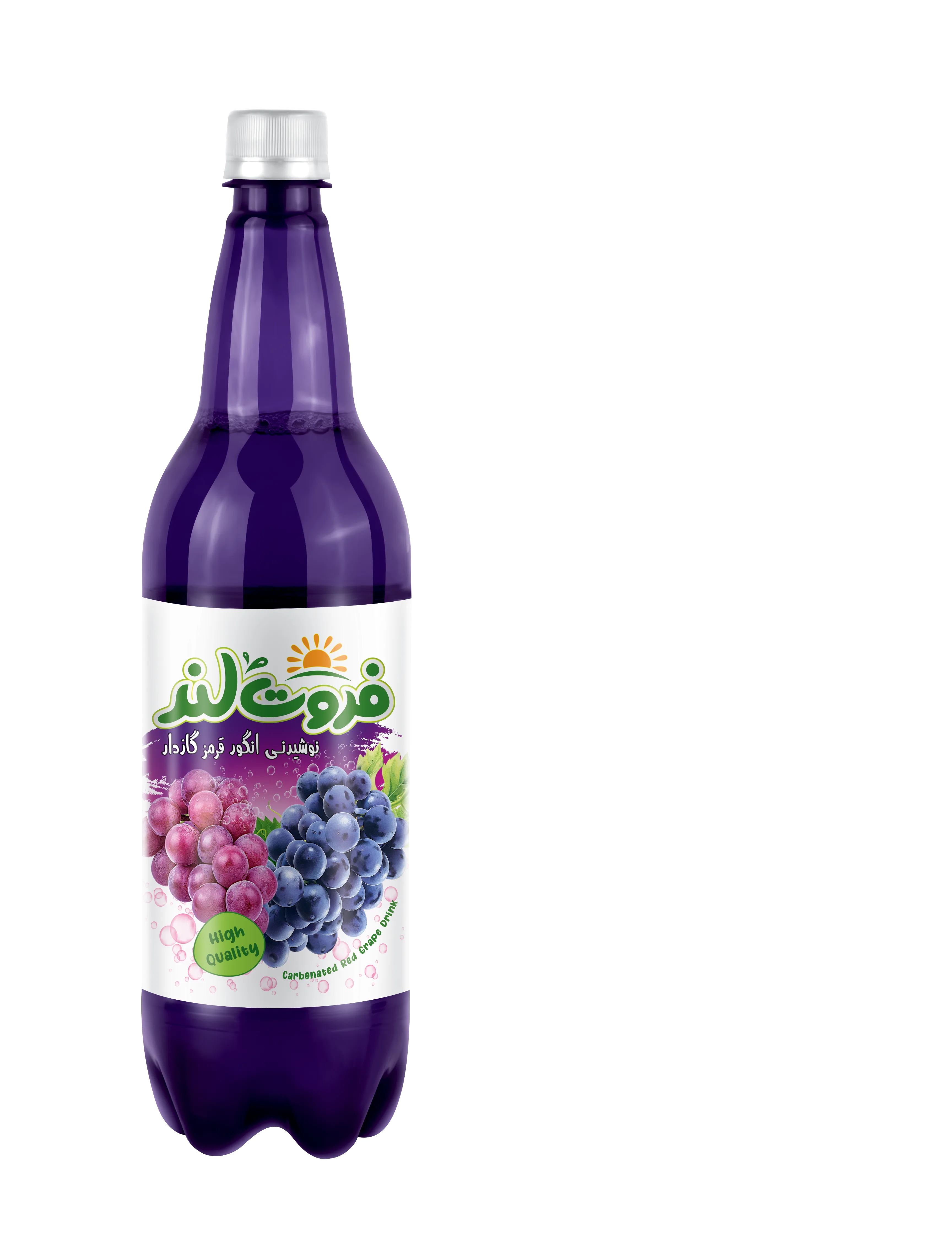 فروتلند گازدار ۱ لیتر Grape