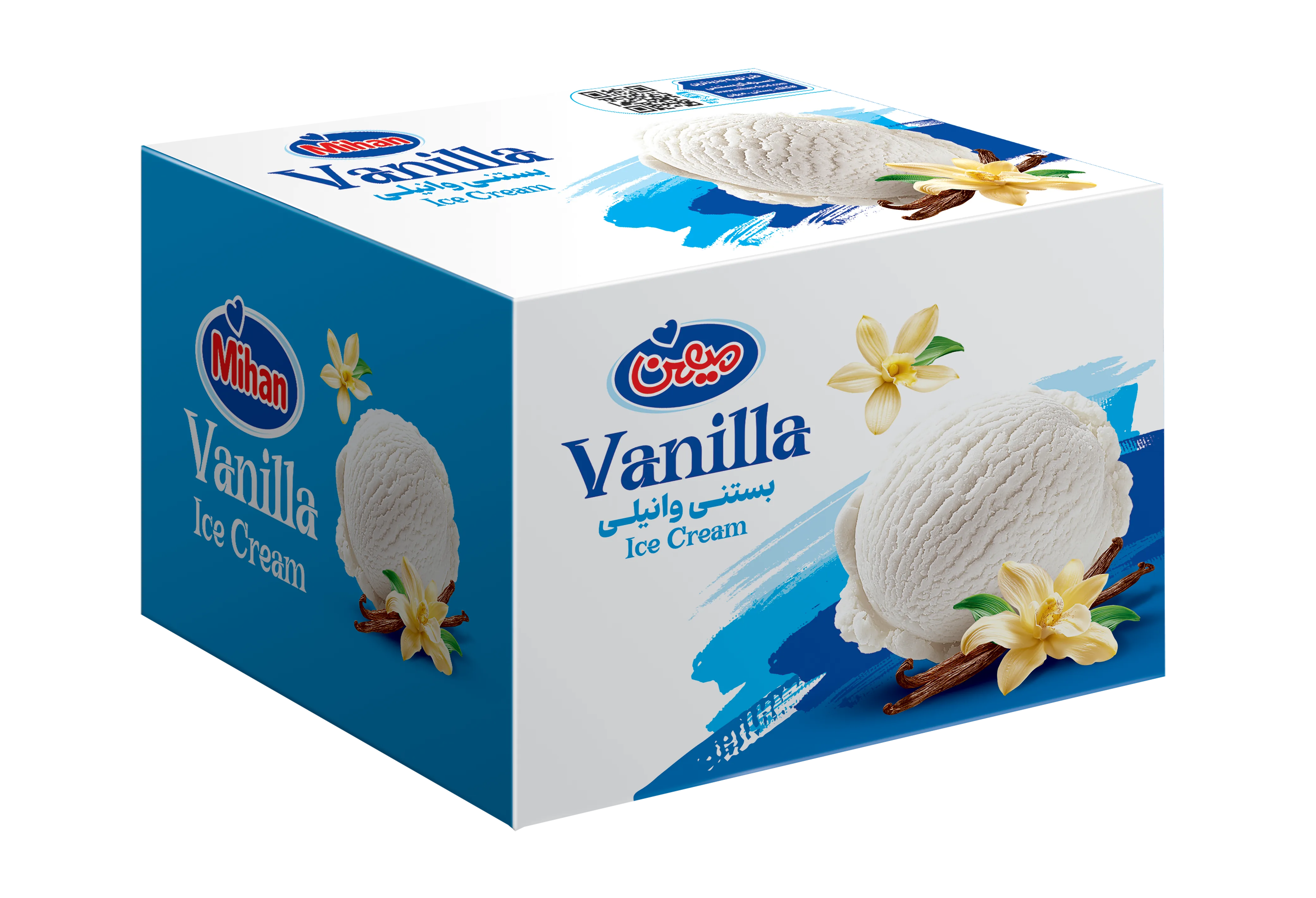 بستنی دو لیتری وانیل
